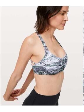 Lululemon Free To Be Bra Wild Sports Bra Springscape Outdoors size 4
